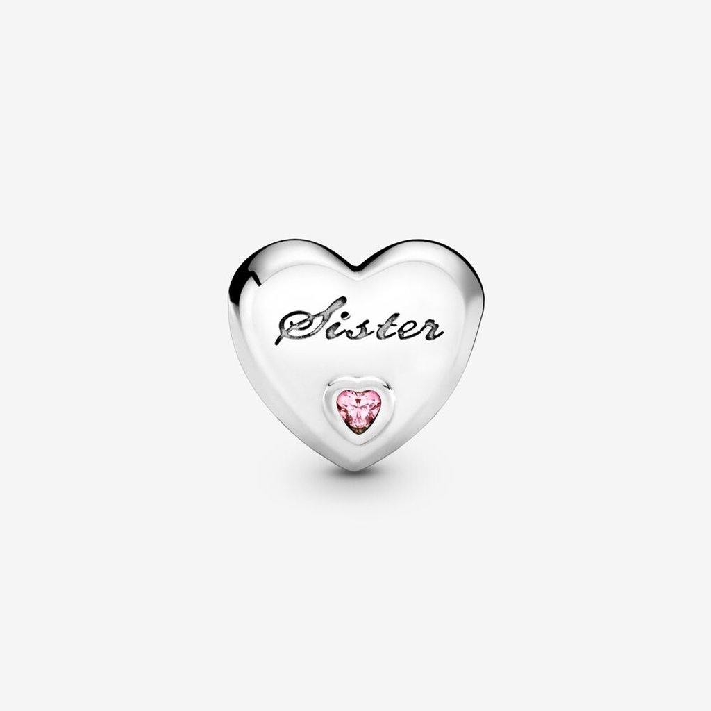 PANDORA  Sister Heart Charm