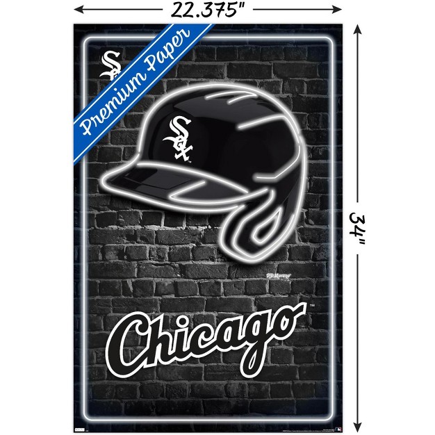 Trends International Mlb Chicago White Sox Neon Helmet 23 Unframed Wall Poster Prints