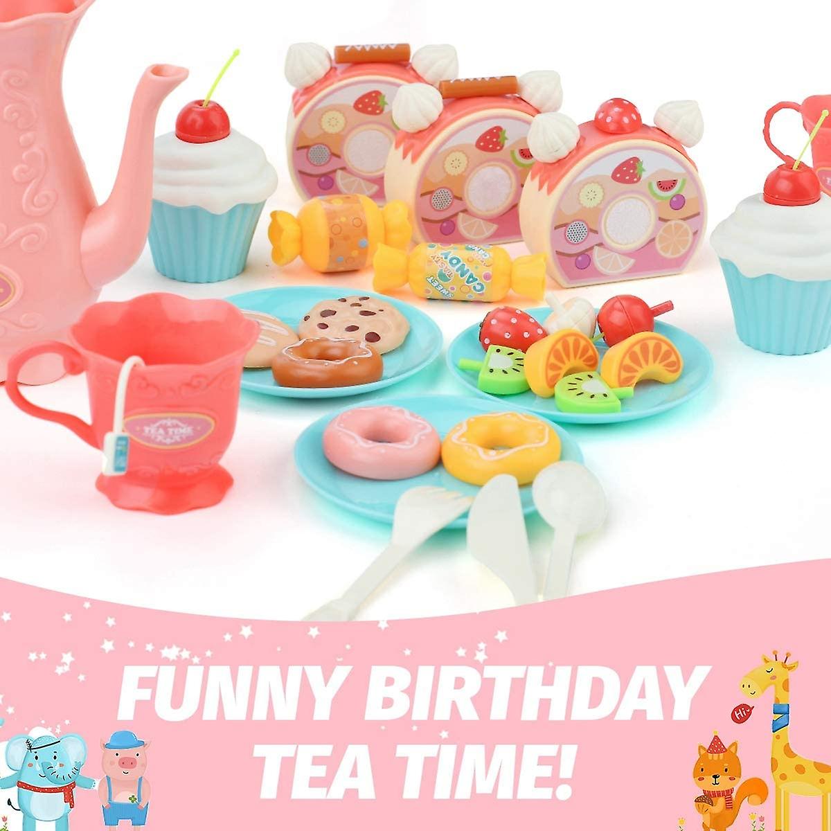 Cake Toy Food Set， 83 Pcs Cutting And Decorating Birthday Cake Pretend Toys Role Play Food Sets For Children Kids， Educational Learning Kitchen Playse