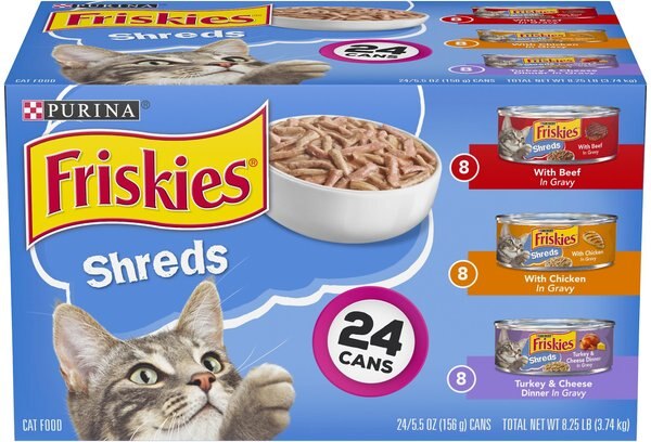 Friskies Savory Shreds Variety Pack Canned Cat Food