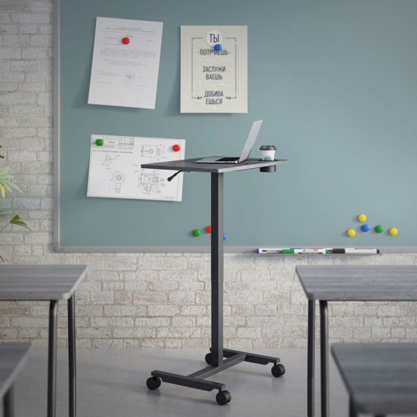 Lorell Height-adjustable Mobile Desk