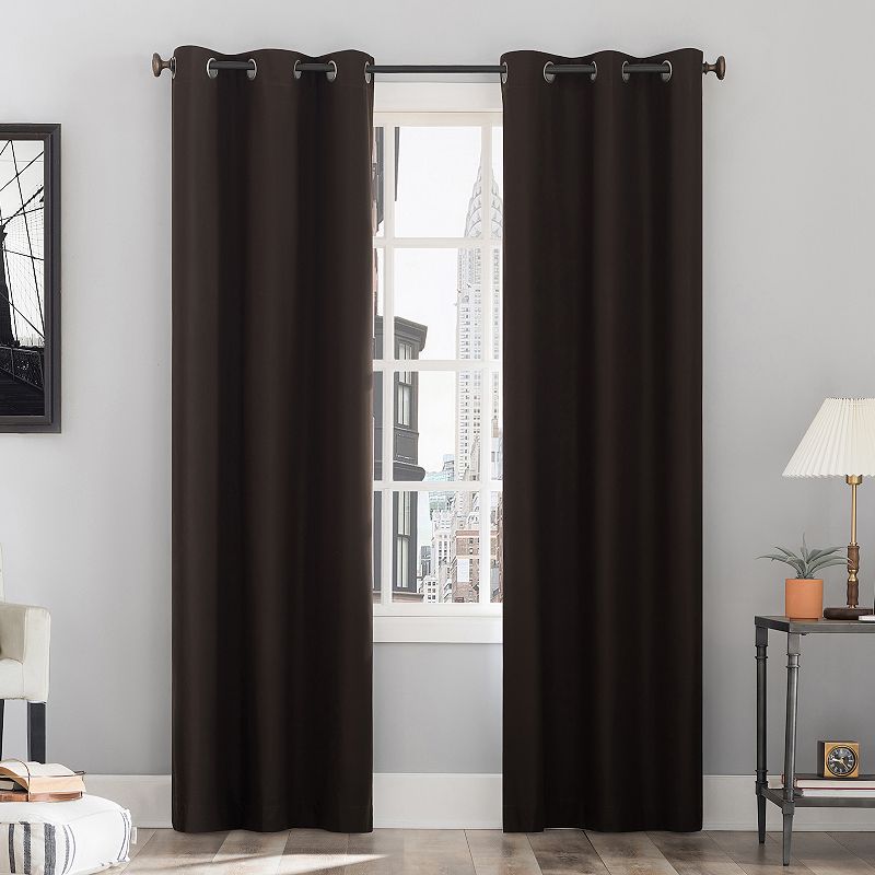 Sun Zero Cyrus Thermal 100% Blackout Grommet Window Curtain