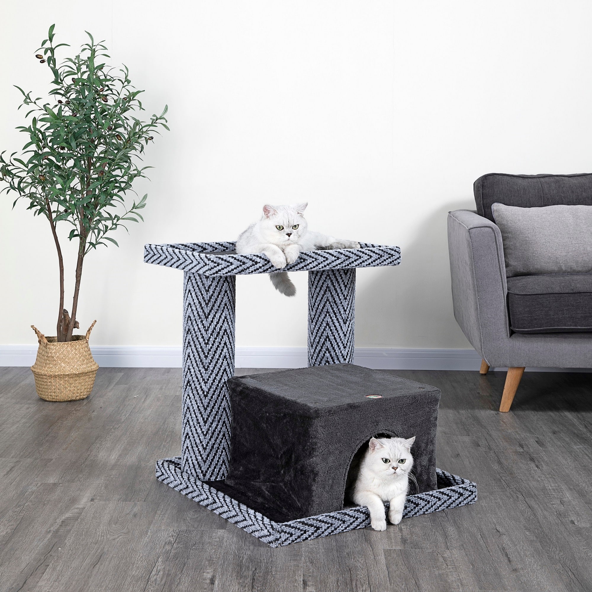 Go Pet Club Sequoia Cat Tree Condo LP-850， 26.25