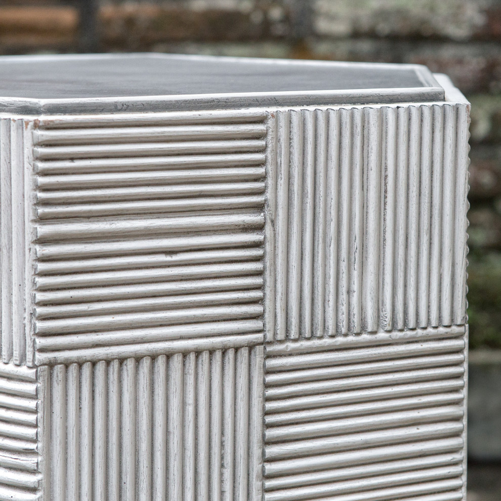 Silo Hexagonal Accent Table   Transitional   Side Tables And End Tables   by Ownax  Houzz