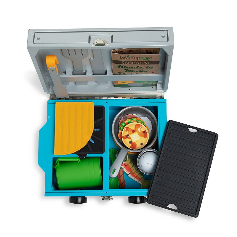 Melissa and Doug Let's Explore Wooden Camp Stove Play Set