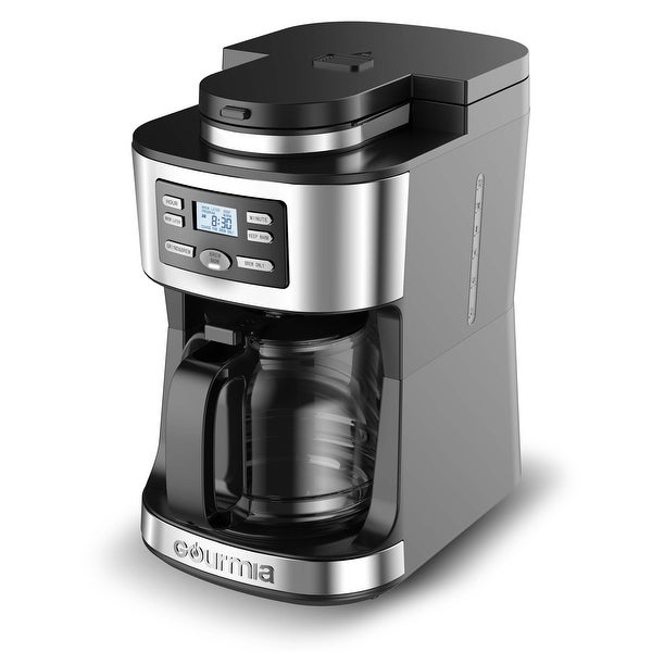 12-Cup Grind and Brew Coffee Maker with Integrated Grinder Black