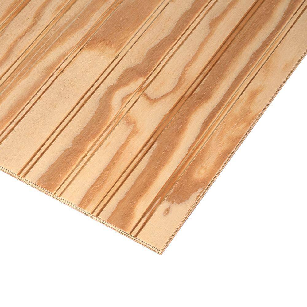 Ply-Bead Plywood Siding Plybead Panel (Nominal: 1132 in. x 4 ft. x 8 ft.  Actual: 0.313 in. x 48 in. x 96 in. ) 538281