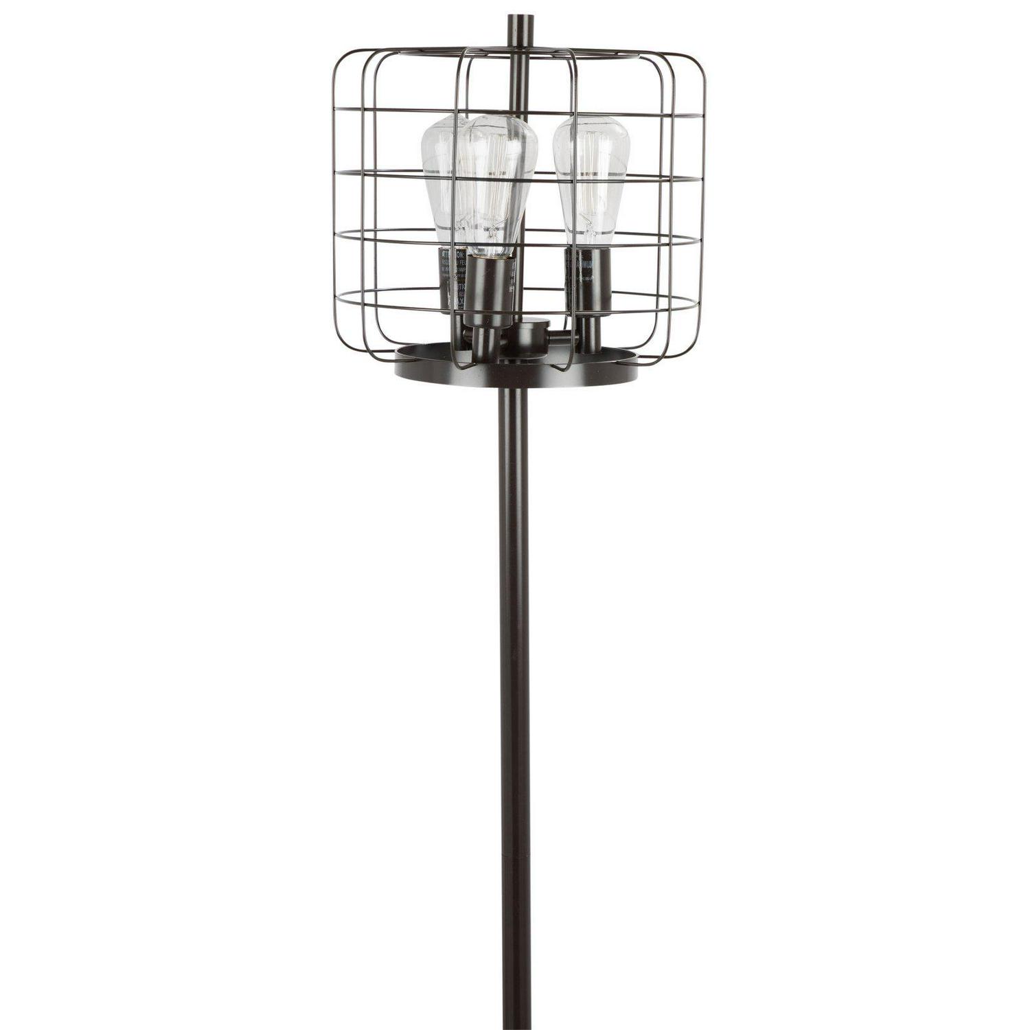 LumiSource Indy Cage Industrial Floor Lamp