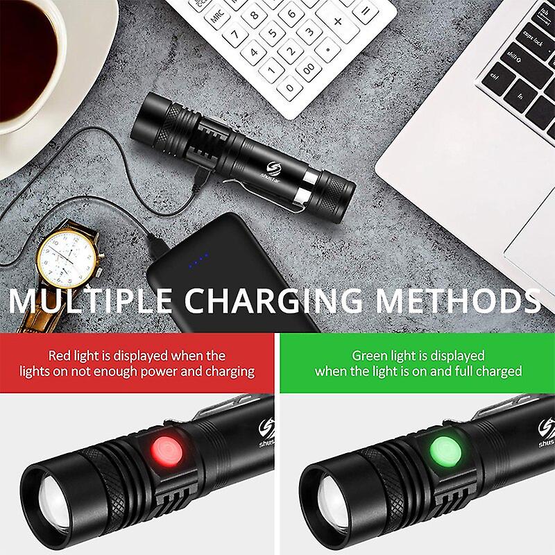 High Power Led Flashlight Zoom Camping Waterproof Multifunctional