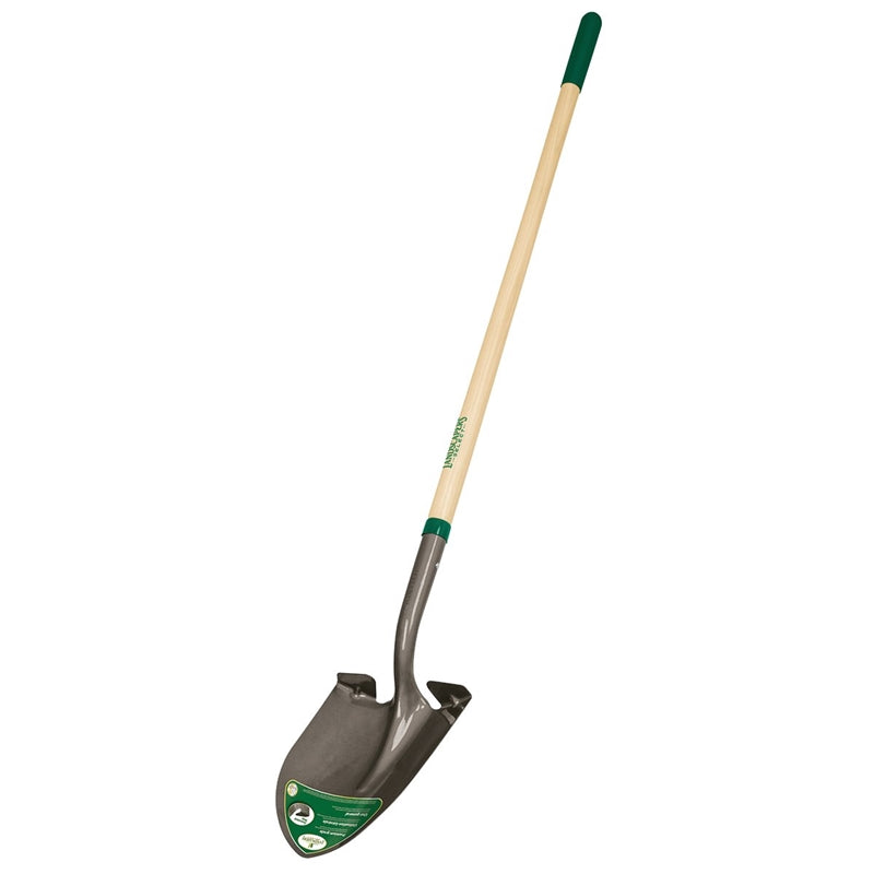 3682010,ROUND POINT SHOVELS,OPEN BACK,LACQUERED ASH HANDLE,OVERSIZED STEPS ,Handle Lgth In=48