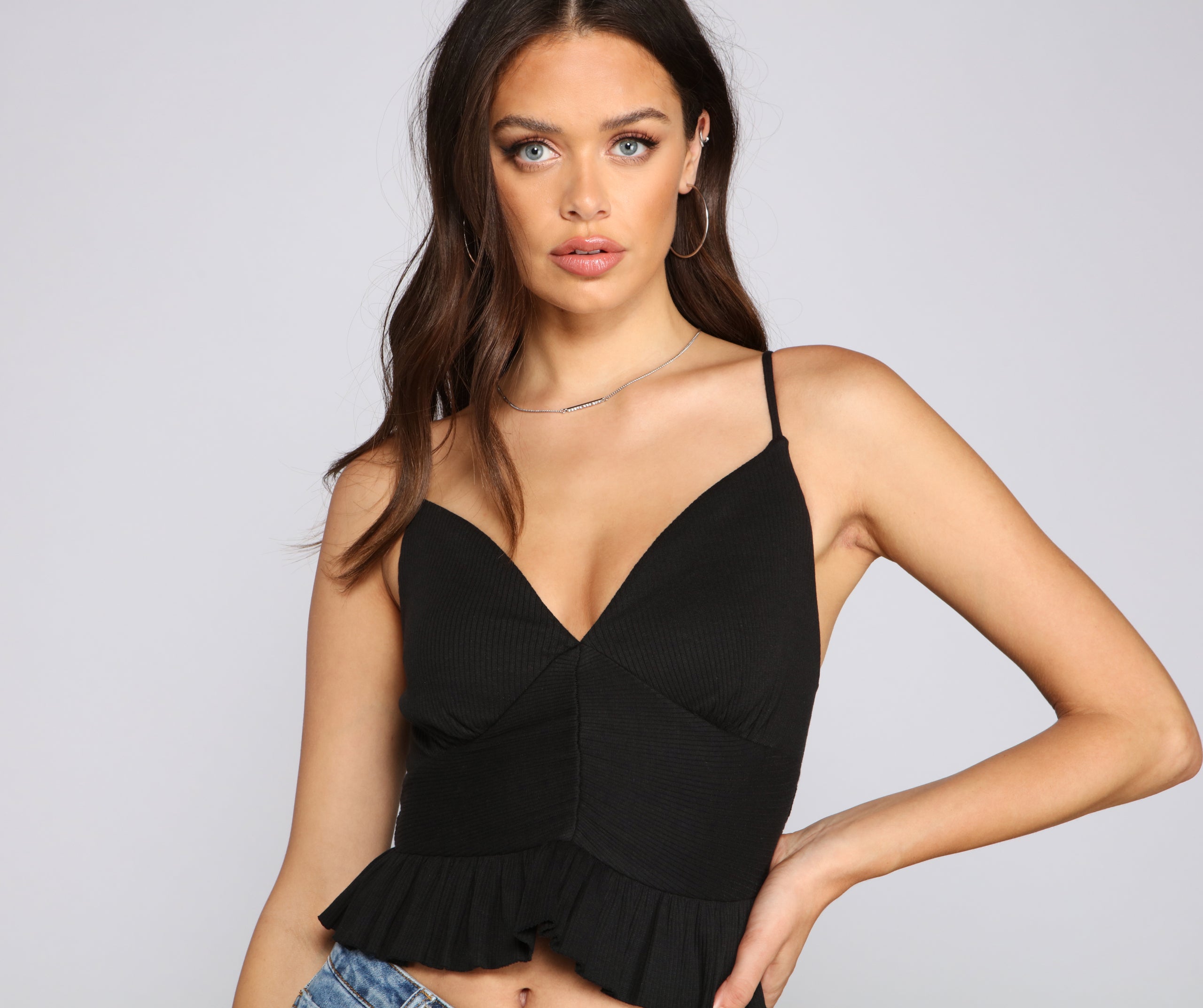 Flirty Flair Ruffled Crop Top