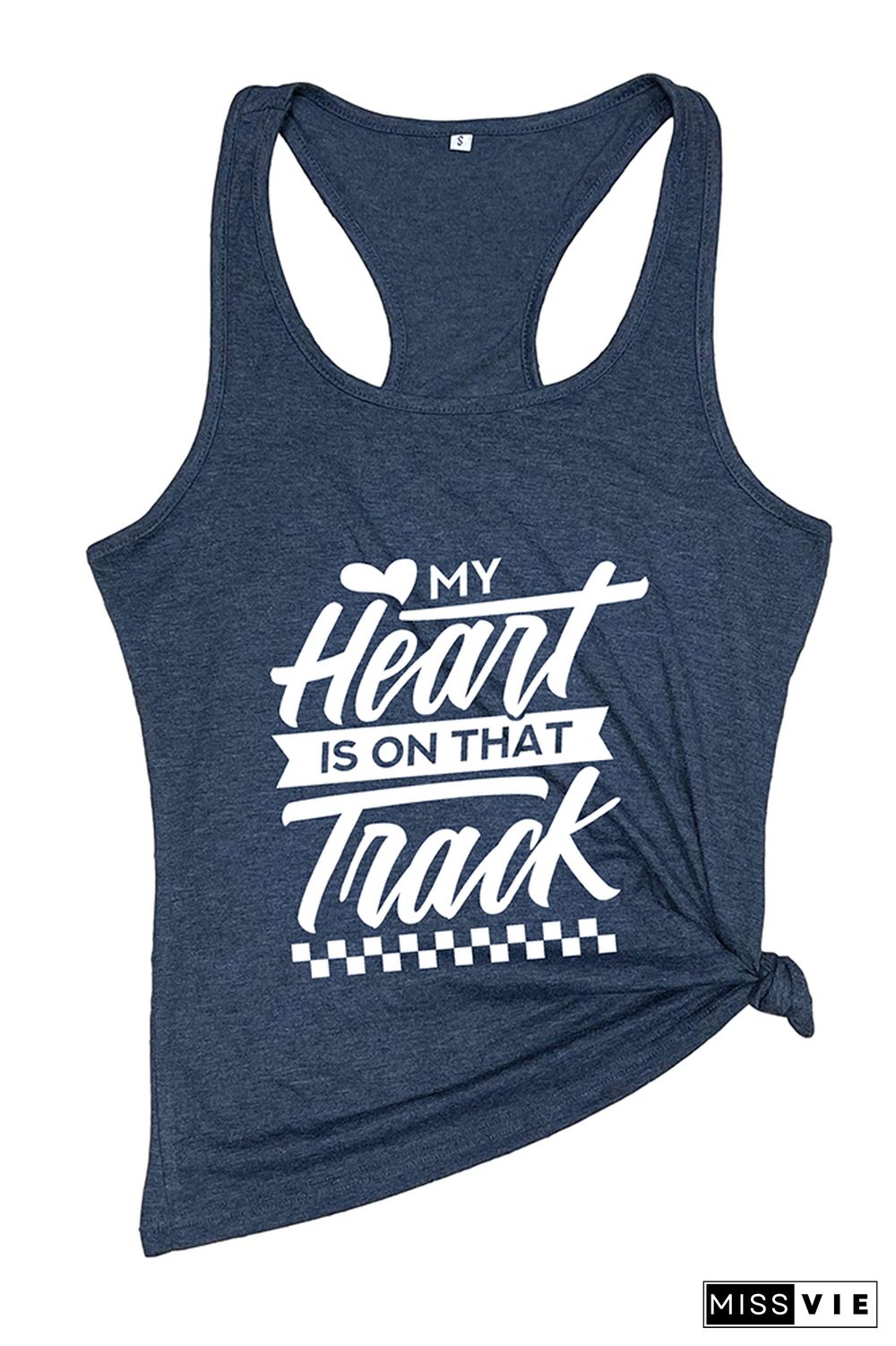 My Heart Is On That Track Tank Top Wholesale