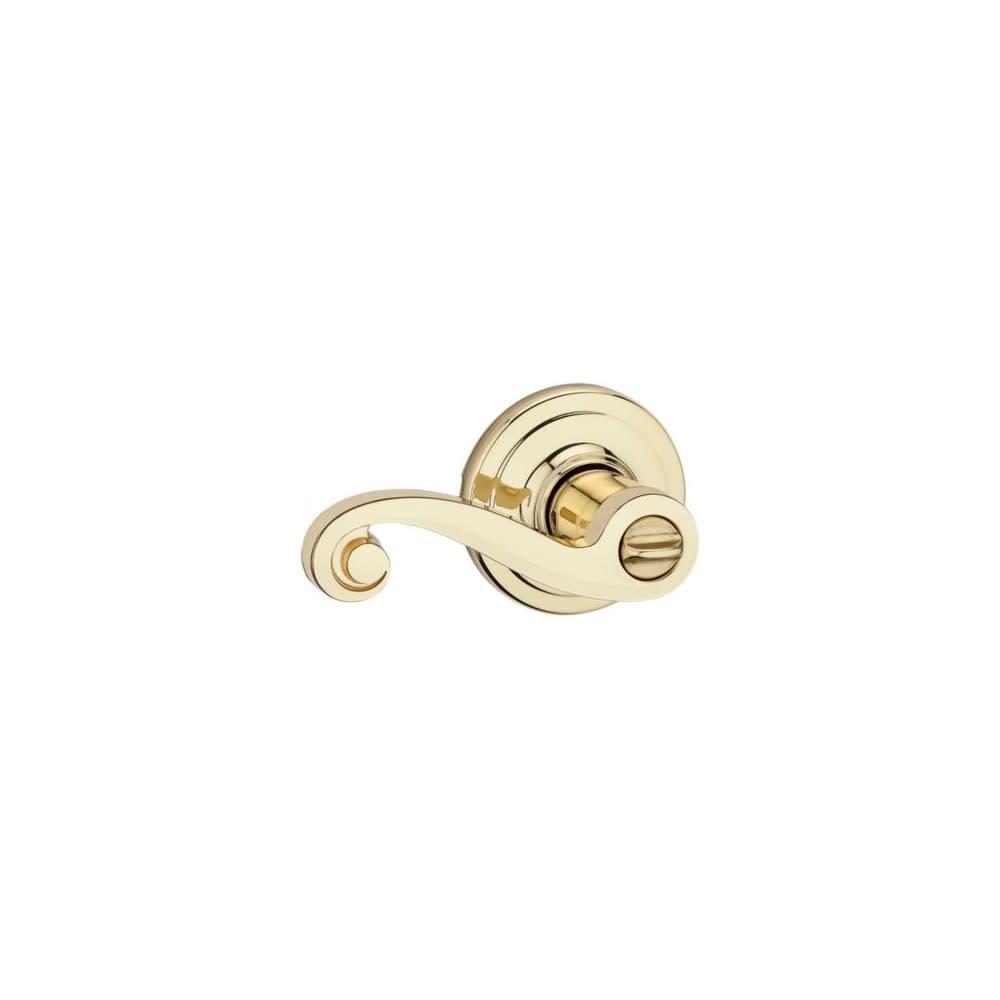 Polished Brass Signature Series Keyed Entry Lido Door Lever