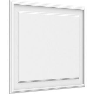 Ekena Millwork 58 in. x 2-12 ft. x 2 ft. Legacy Raised Panel White PVC Decorative Wall Panel WALP30X24X062LEG