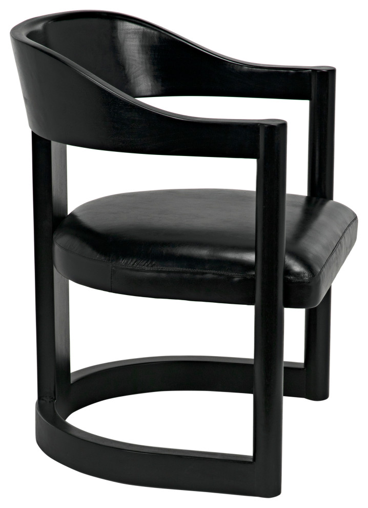 Mccormick Chair  Charcoal Black   Transitional   Armchairs And Accent Chairs   by Noir  Houzz