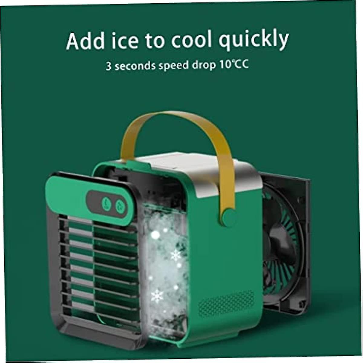 Mini Air Conditioning 4000mah Usb Rechargeable Humidifier Air Conditioning Unit Cooling Fan Greenwomen S Clothes