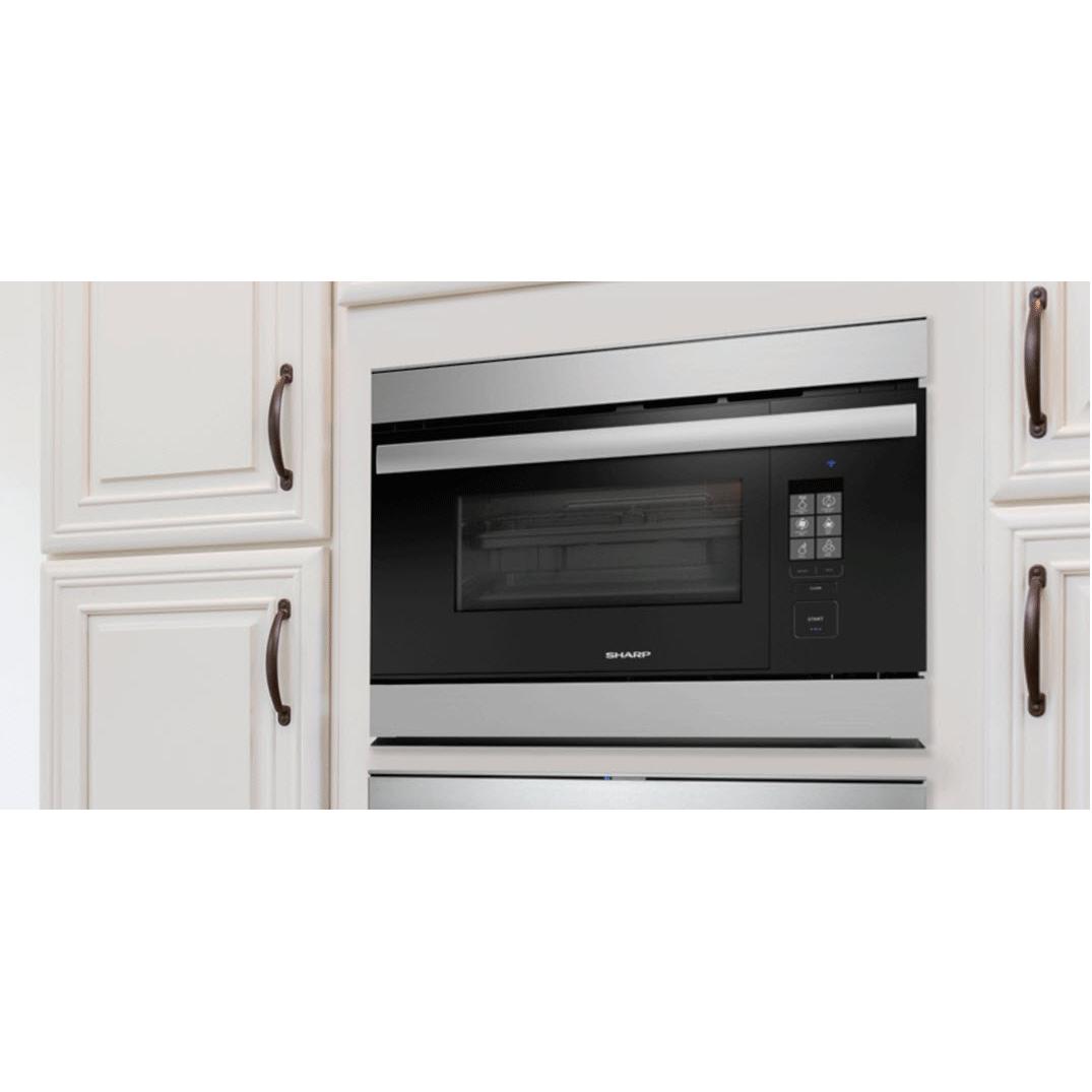 Sharp 24-inch, 1.1 cu.ft. Built-in Single Wall Oven with Steam Cooking SSC2489DS