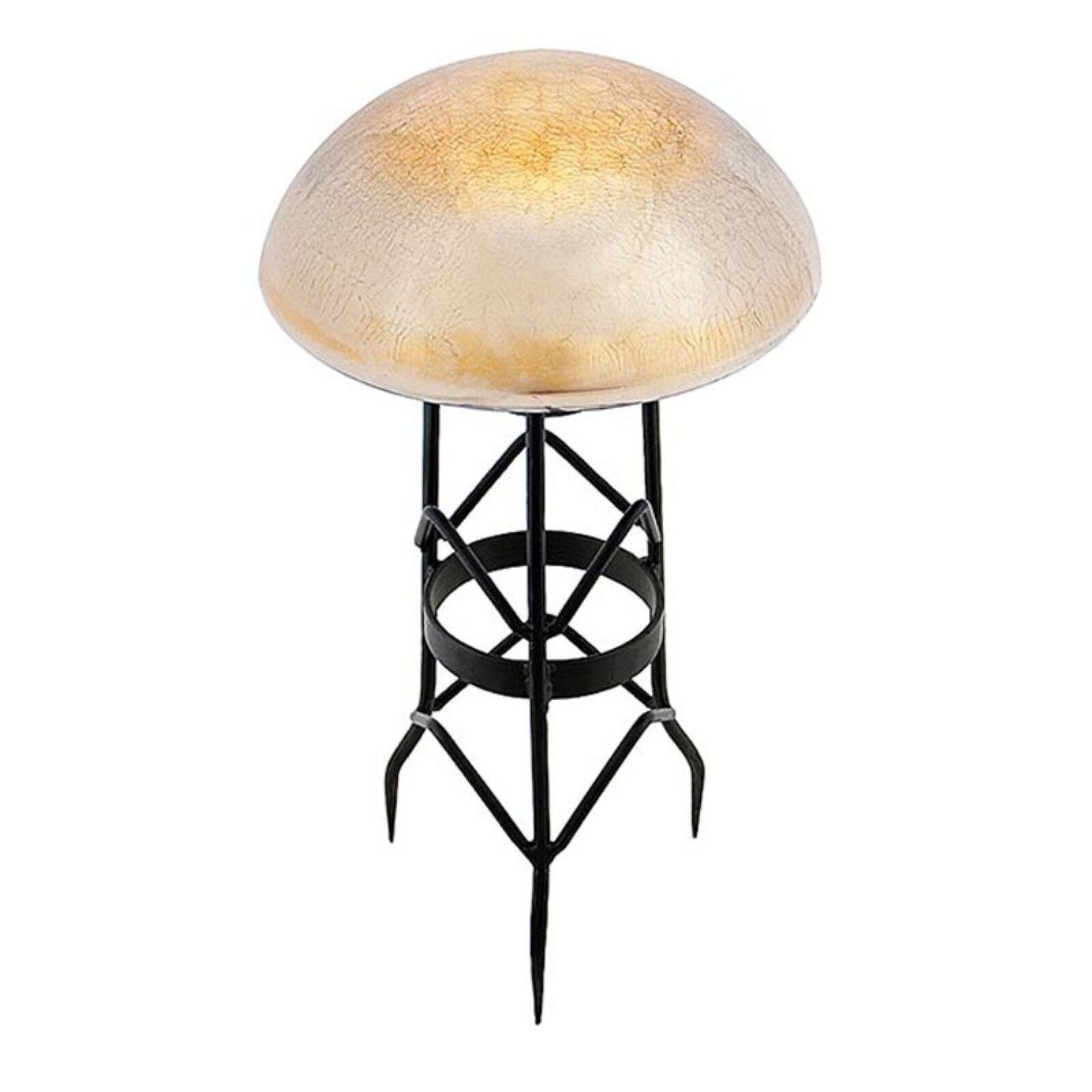 Achla TS-S-C Garden Toad Stool - Silver Crackle