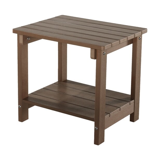 Solid Color Plastic Wood End Table