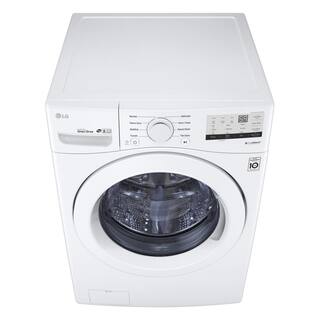 LG 4.5 Cu. Ft. Stackable Front Load Washer in White with Coldwash Technology WM3400CW