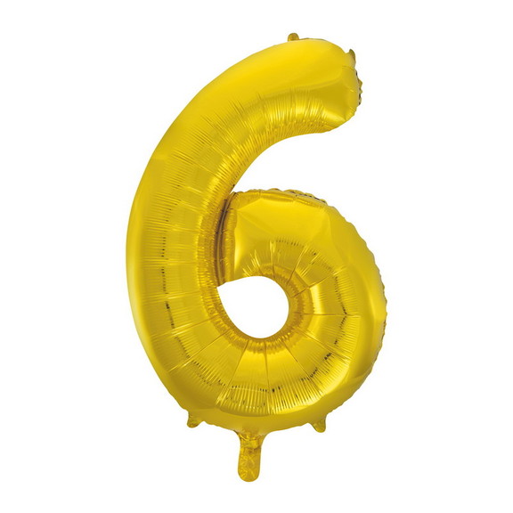 UNIQUE INDUSTRIES 104104 Mylar Gold Number Balloon...