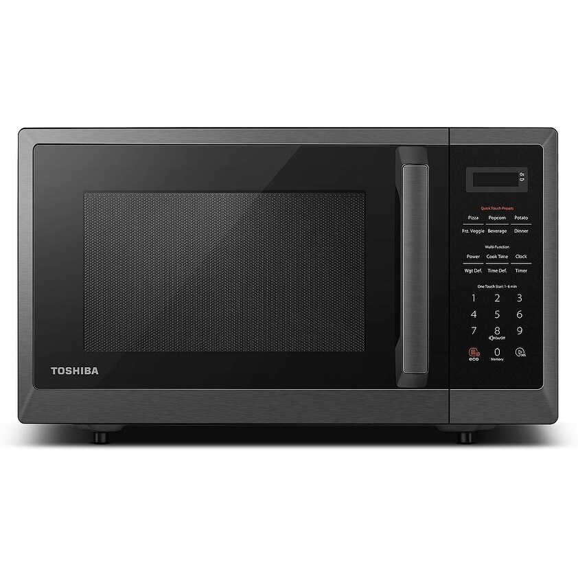 Small Countertop Microwave Oven With 6 Auto Menus  Kitchen Essentials  Mute Function   ECO Mode  0.9 Cu Ft