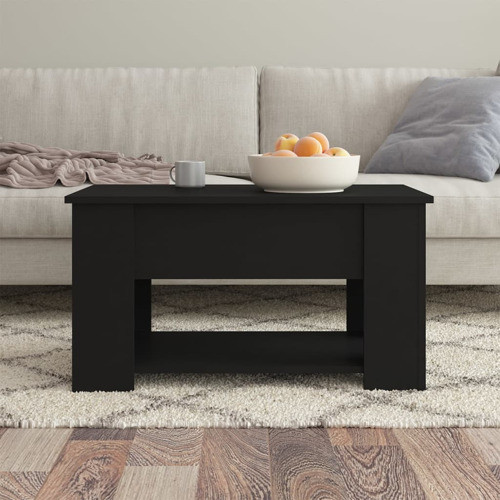 vidaXL Coffee Table Lift Top Accent Sofa End Table Concrete Gray Engineered Wood   Transitional   Coffee Tables   by vidaXL LLC  Houzz