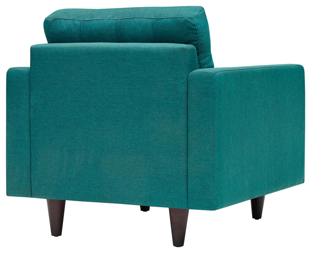 Modway Empress Sofa and Armchairs Set of 3   Midcentury   Sofas   by Morning Design Group  Inc  Houzz