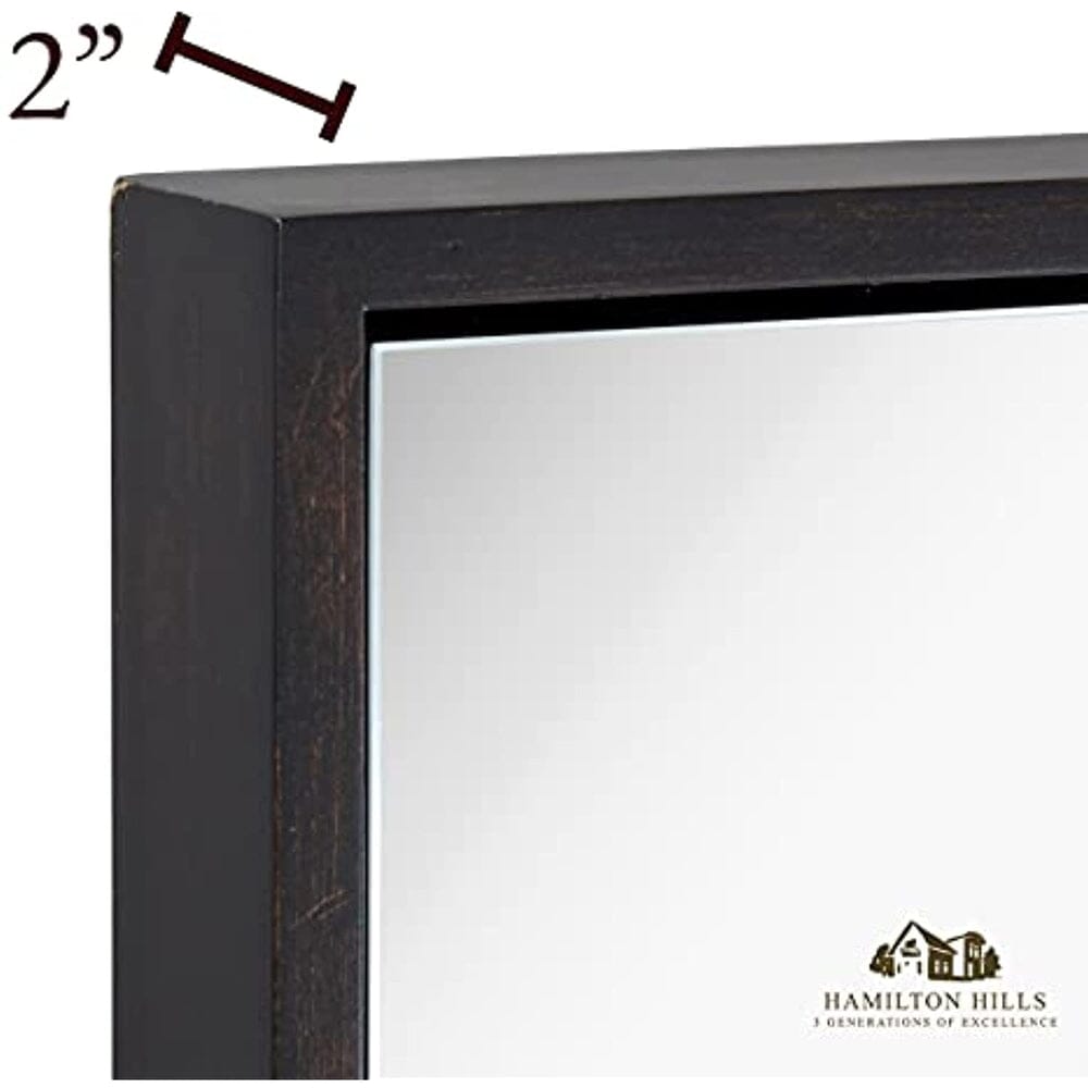 Clean Large Modern Black Frame Wall Mirror 22