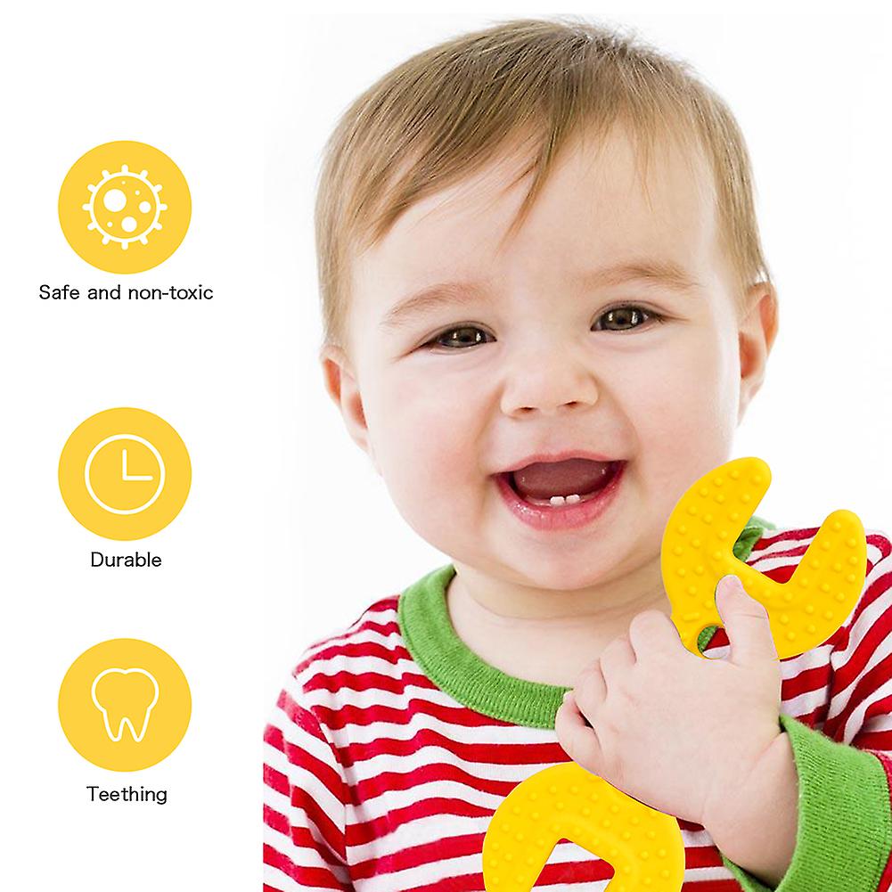 4-pack Baby Molar Teether Hammer Wrench Tool Teether Silicone Teething Toys For Babies 0-6 Months 6-12 Months