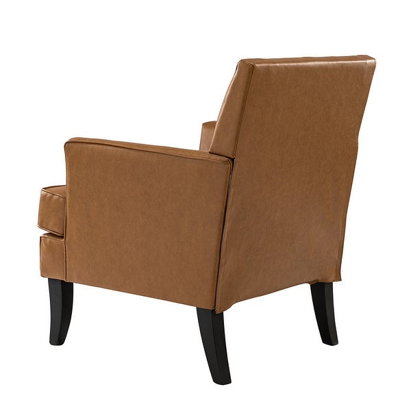 Solid Wood Armchair Accent Chair with Nailhead Trim