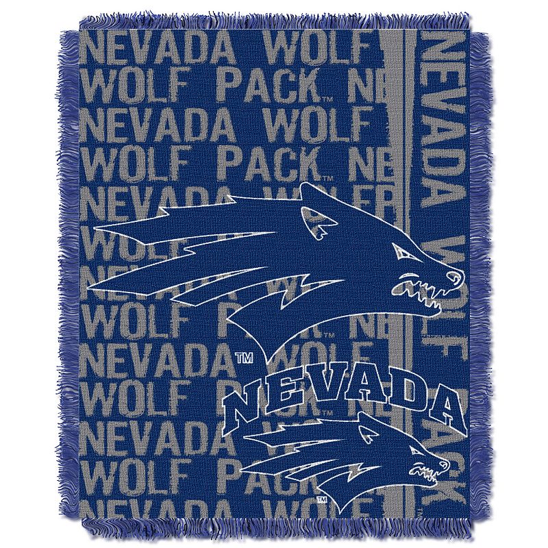 Nevada Wolf Pack Jacquard Throw Blanket by Northwest