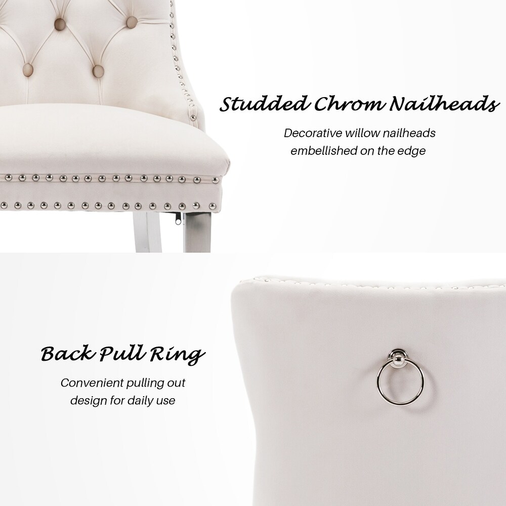 Kata Tufted Velvet Side Chair (Set of 6)