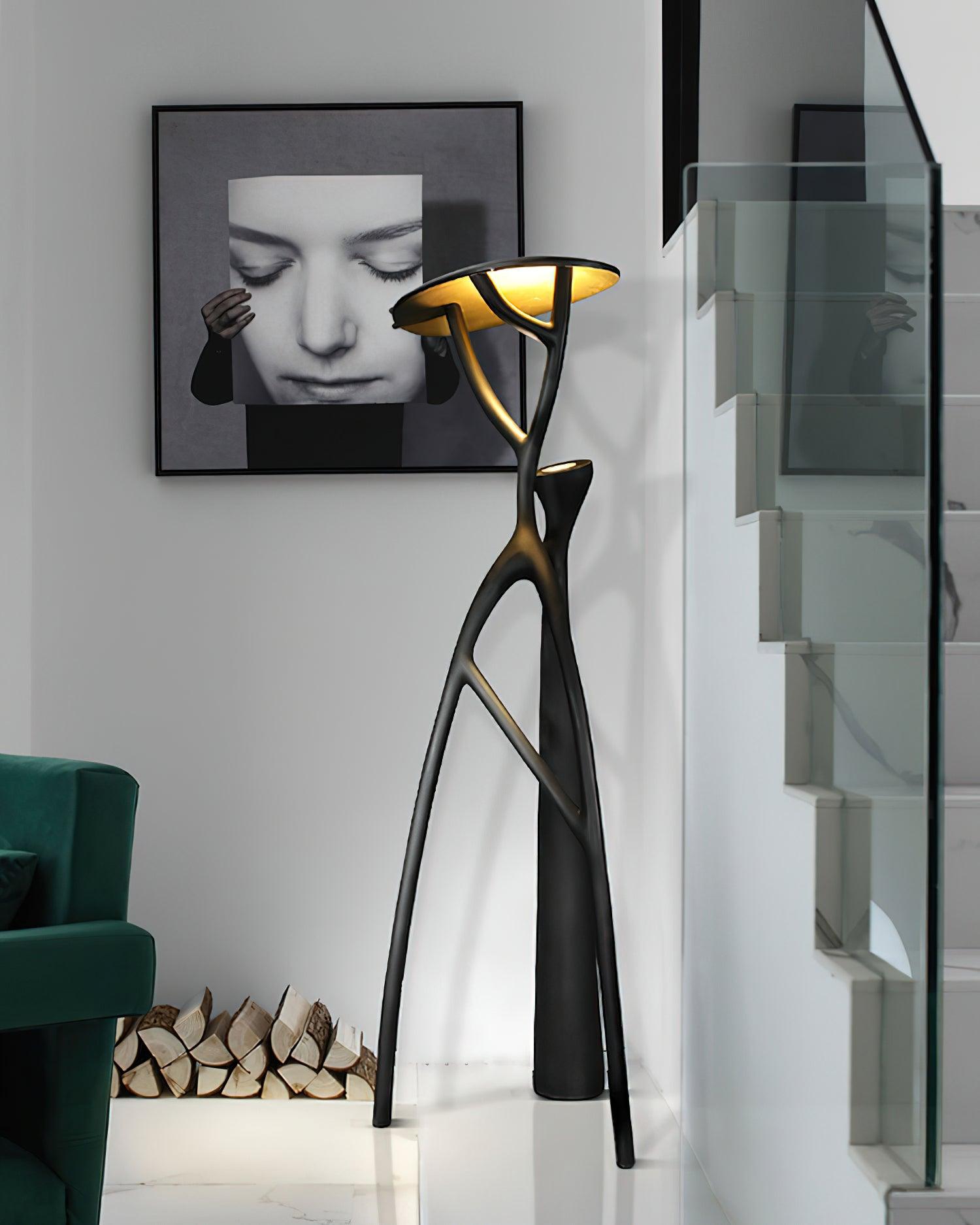 Gothic Tree Sculpture Floor Lamp