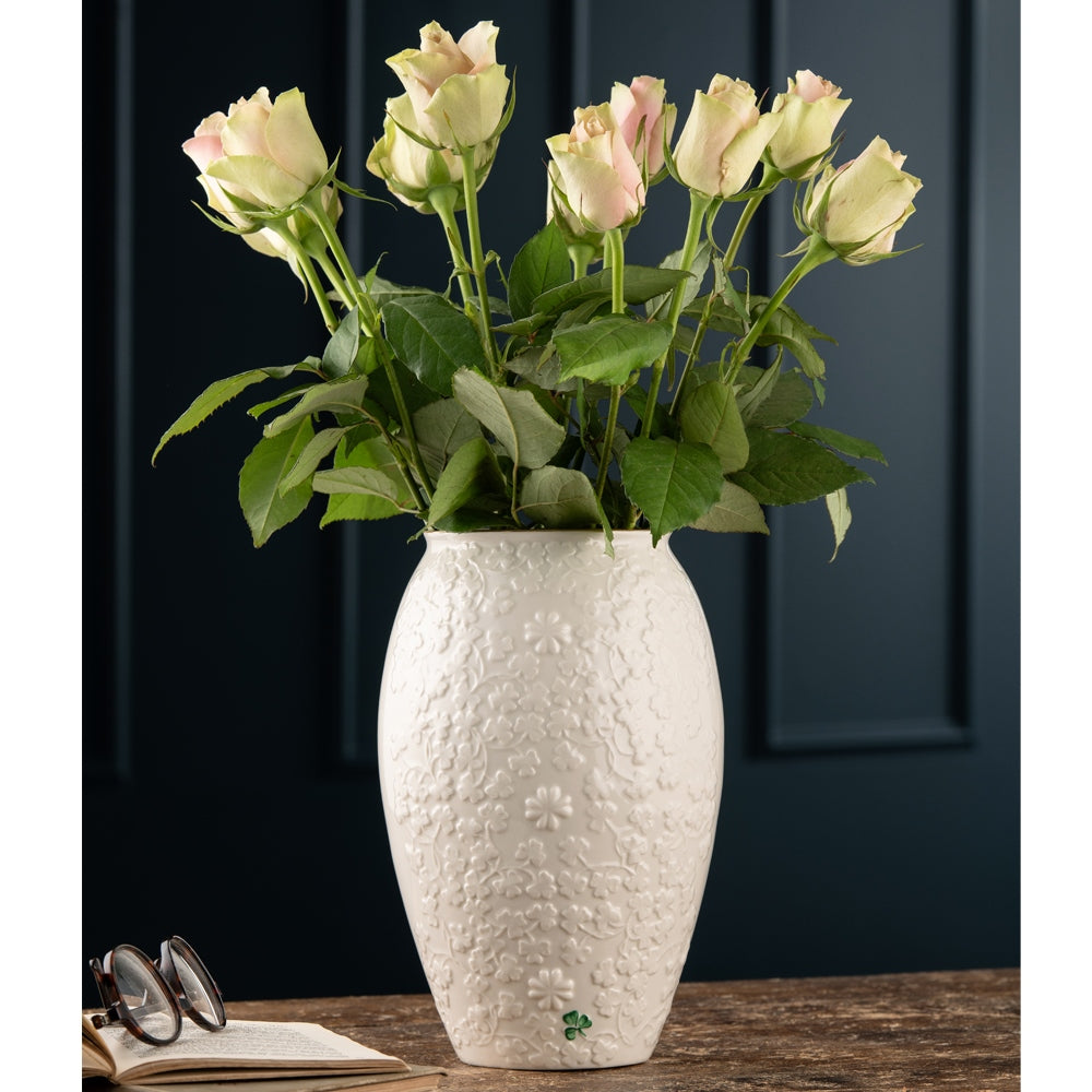 Belleek Classic Field of Shamrocks Vase