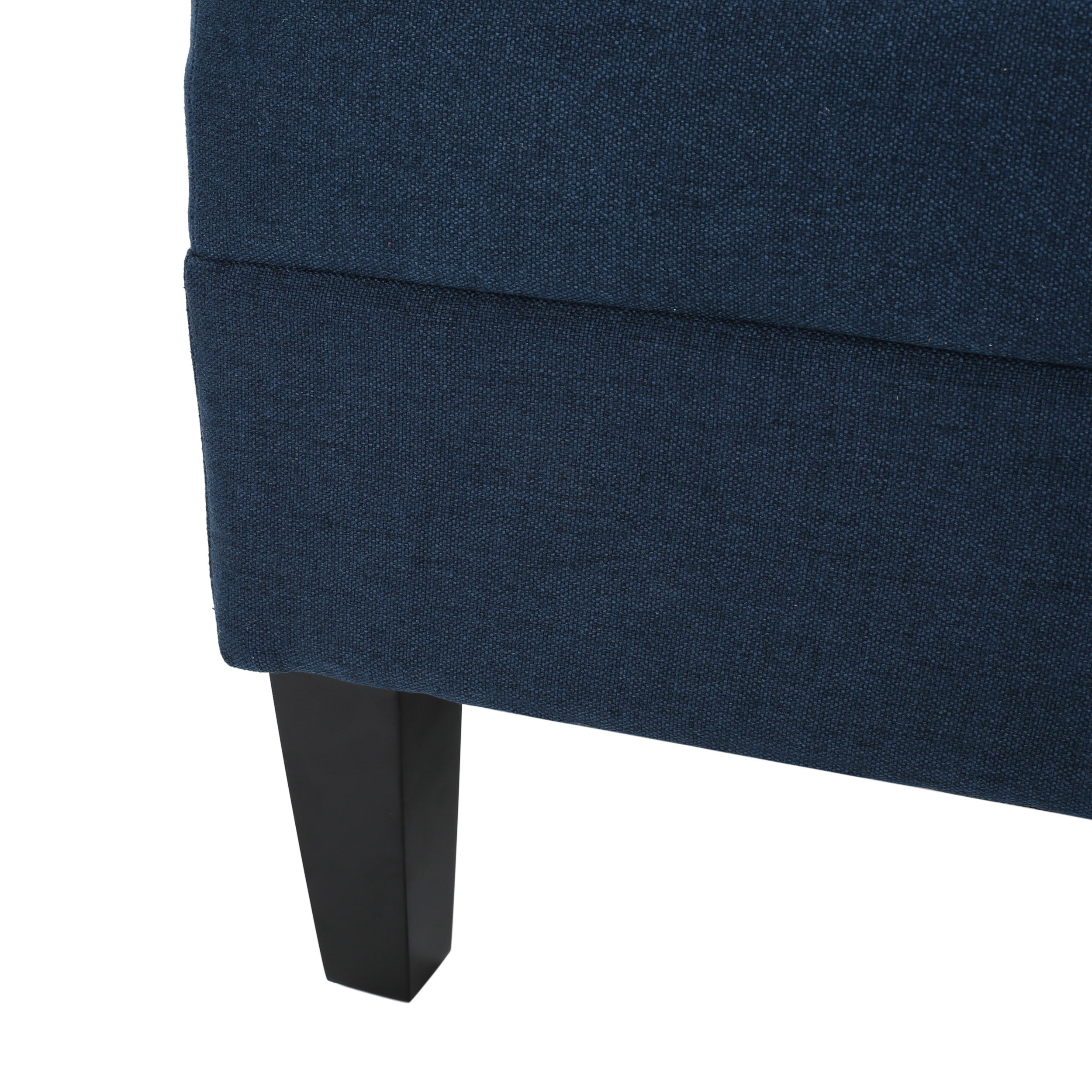 Zahra Contemporary Tufted Fabric Ottoman