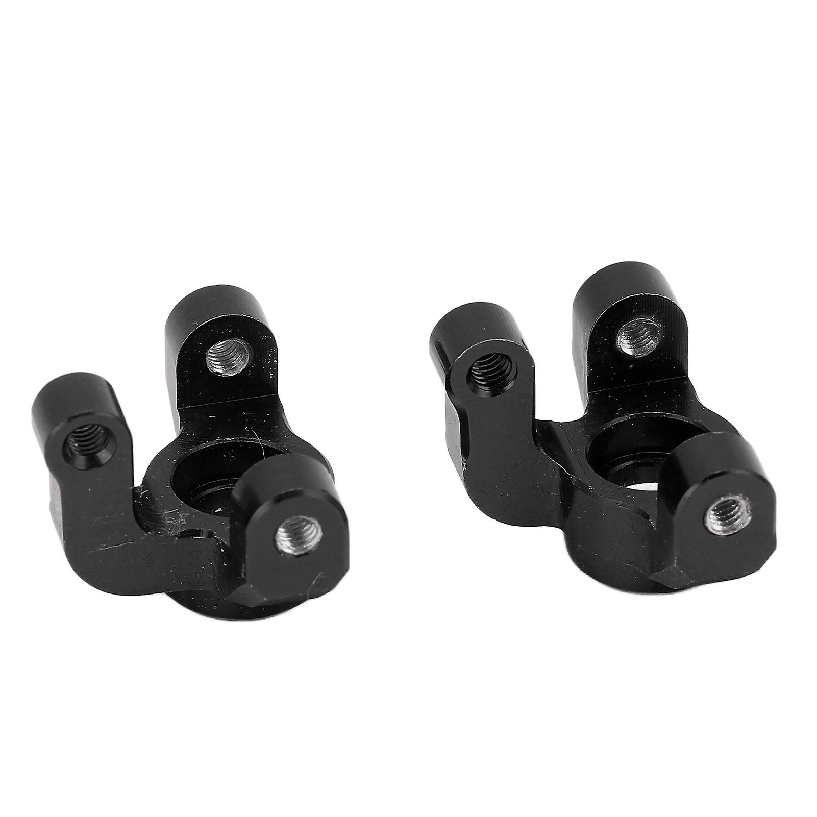 2pcs Rc Aluminium Front Steering Cup Metal Steering Knuckles For Losi Mini T 2.0 2wd 1/18 Rc Stadium Truckblack