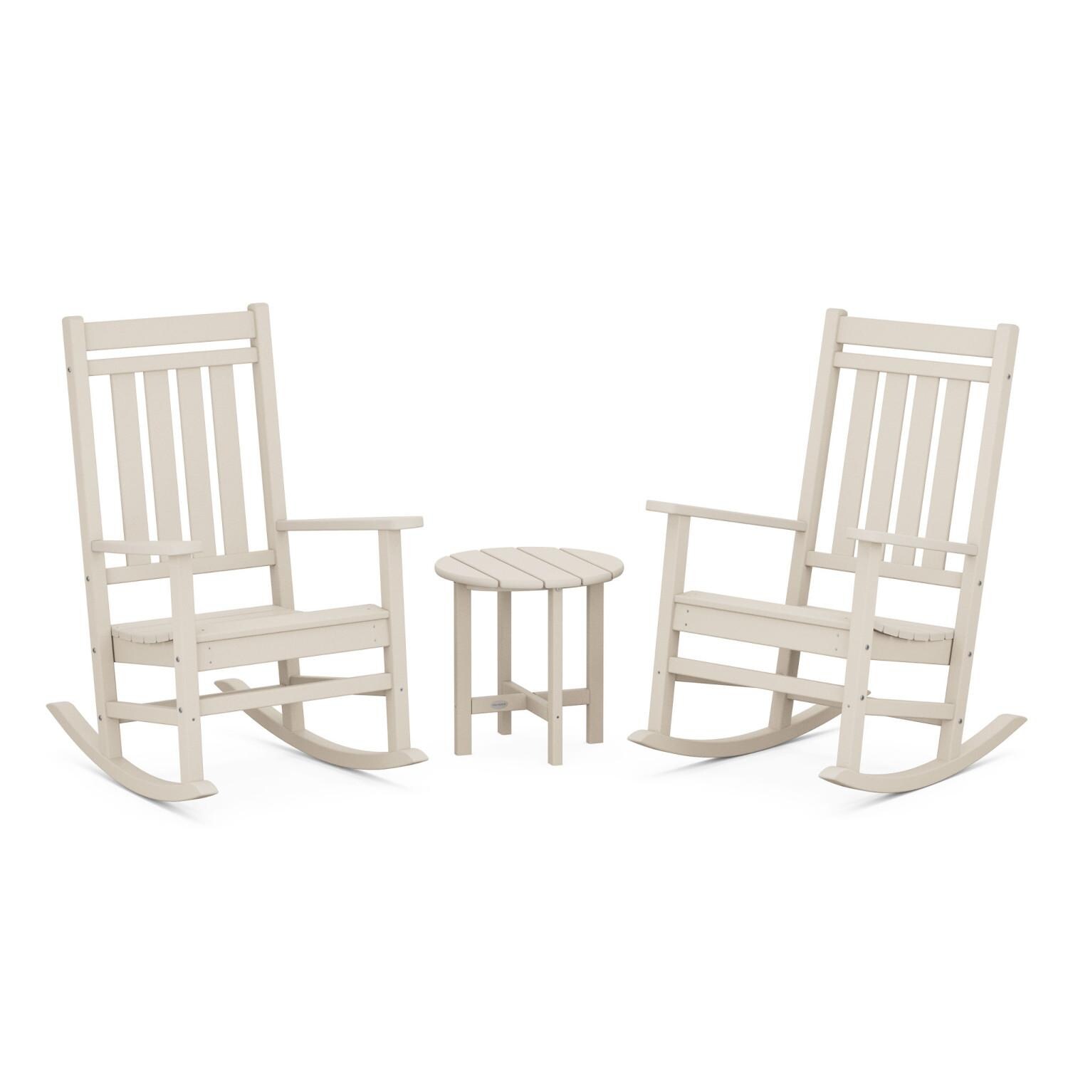 POLYWOOD Estate 3-Piece Rocking Chair Set