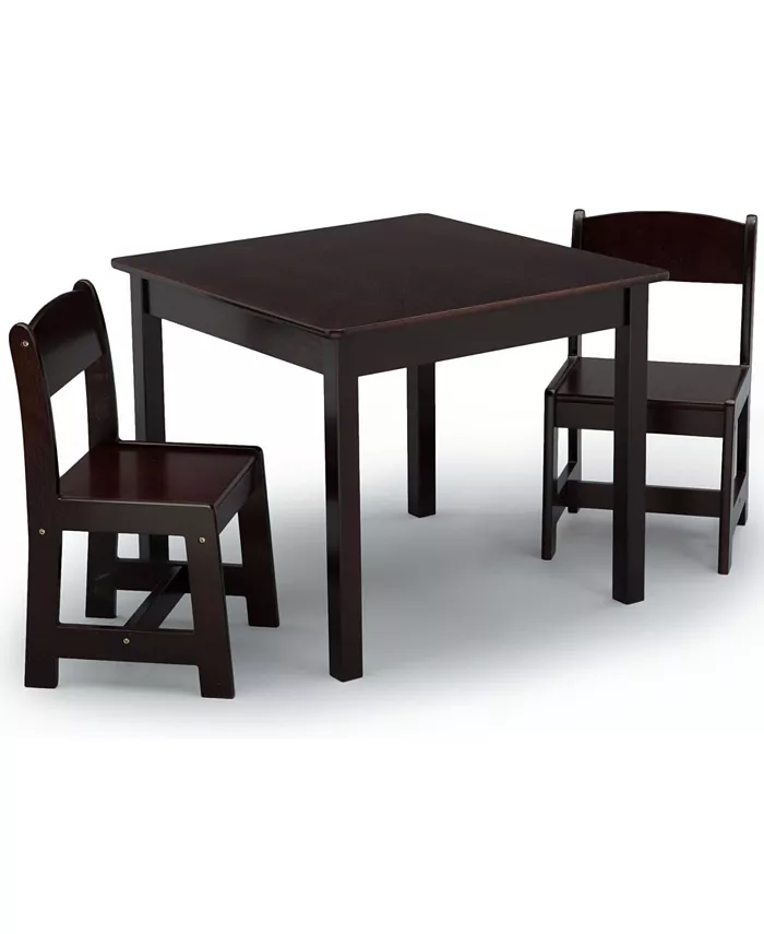 Delta Children Mysize Wood Table and Chairs Set  3 Piece