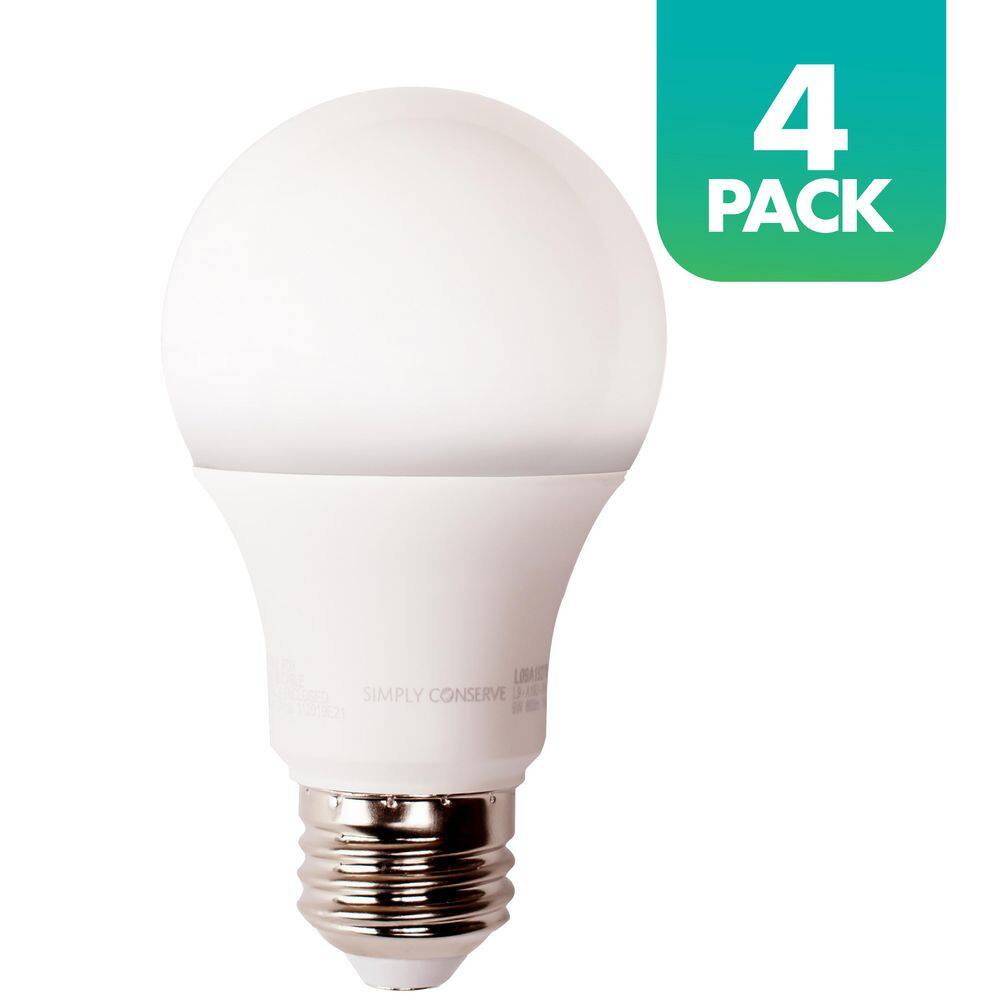 Simply Conserve 50100150-Watt Equivalent A21 3-Way LED Light Bulb 2700K Soft White 4-pack L19A213WAY27K-4