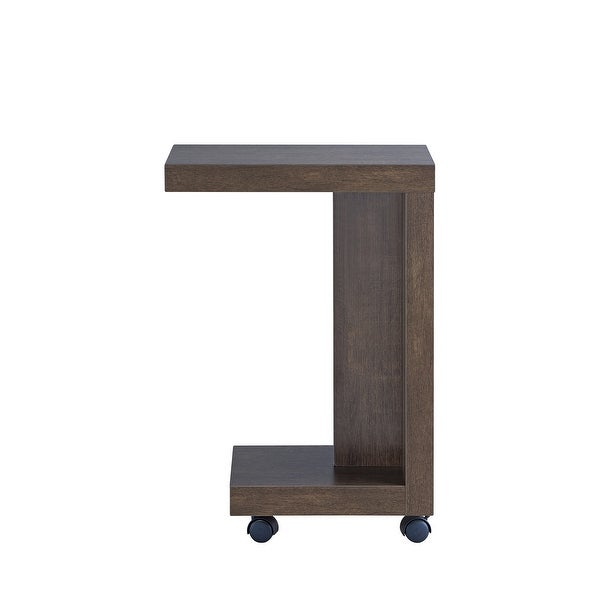 Furniture of America Otis Modern Mobile 18-inch 1-shelf Side Table