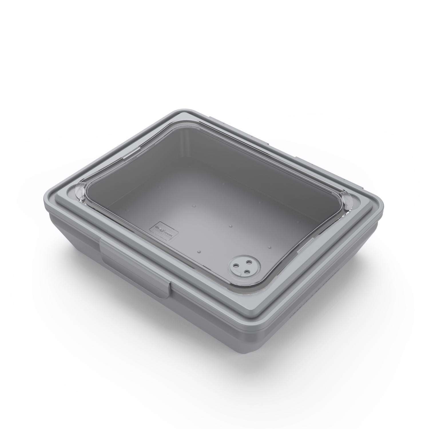 Grill Mark Gray Food To Go Container 1 pk