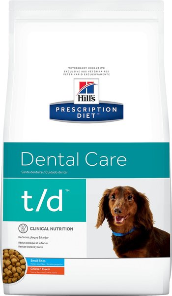 Hill's Prescription Diet t/d Dental Care Small Bites Chicken Flavor Dry Dog Food