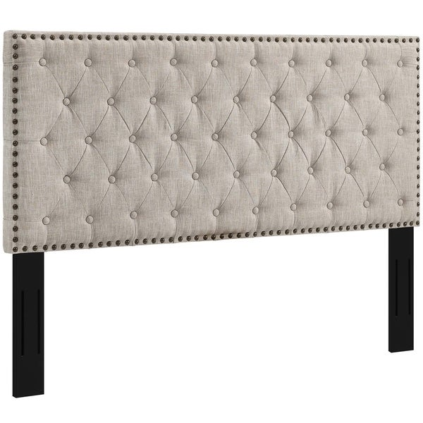 Copper Grove Avdiivka King/Cali King Upholstered Fabric Headboard - - 27621661