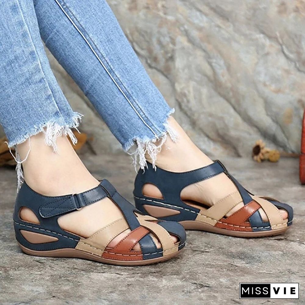 Fashion Women Sandals Waterproo Sli On Round Female Slippers Casual Comfortable Outdoor Fashion Sunmmer Plus Size Shoes Women