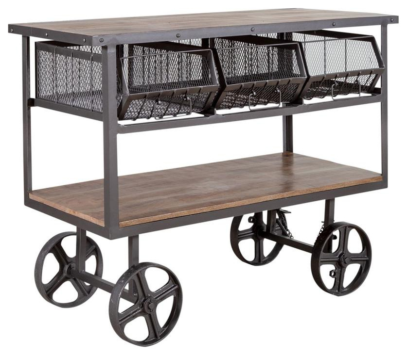 Accent Trolley   2130 AT1000   Contemporary   Accent Chests And Cabinets   by BisonOffice  Houzz