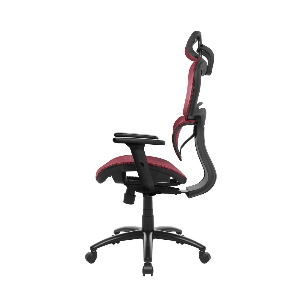 3D Arms Computer Chair Comfort Adjustable Chair with Adjustable Headrest Office Chair Back Desk Chair Rolling Industrial Chair