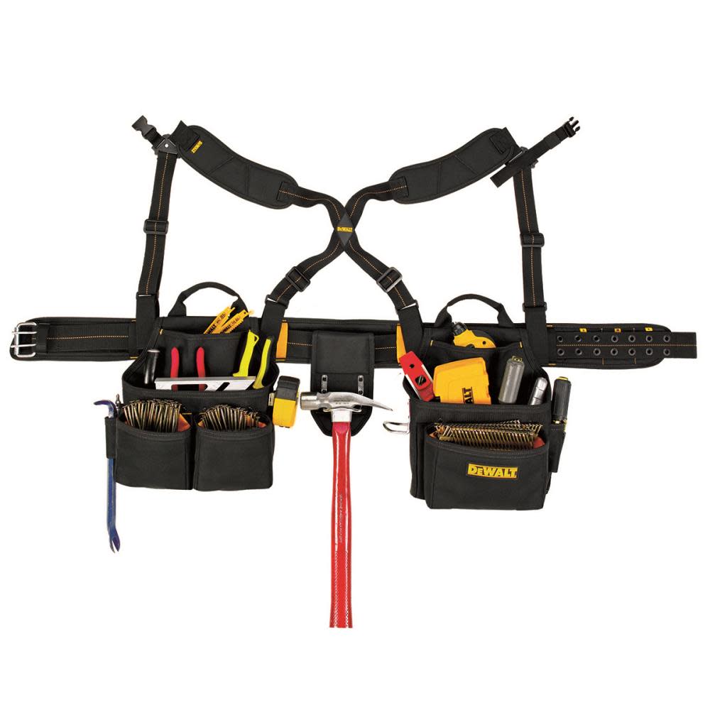 DEWALT 20 Pocket Framer's Combo Apron and Yoke-Style Suspenders DG5641 from DEWALT