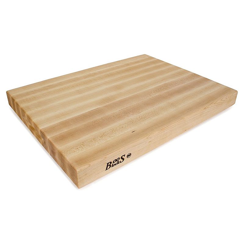 John Boos Maple Wood Edge Grain Reversible Cutting Board， 24 x 18 x 2.25 Inches