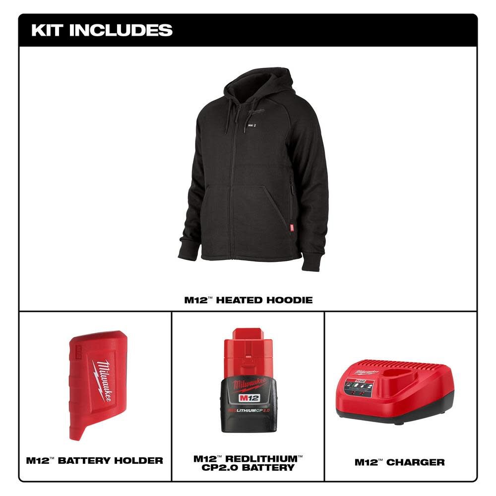 Milwaukee M12 Heated Hoodie Kit 306B-21SM910 from Milwaukee